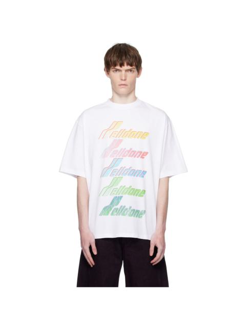 White Multi Rainbow Logo T-shirt