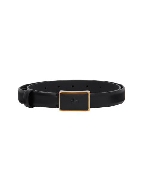Black Smooth Leather Belt