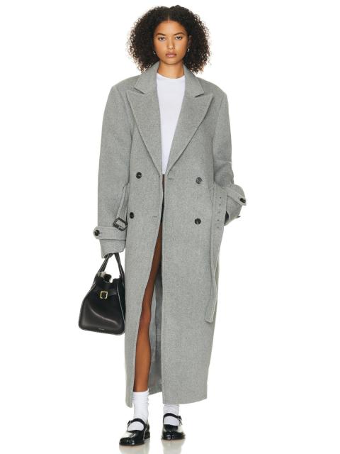 Bold Shoulder Long Coat