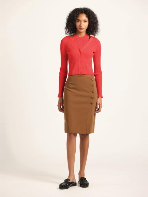 FELICITY HIGH RISE MIDI SKIRT