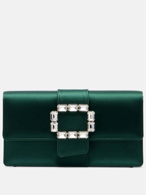Maycap embellished satin clutch