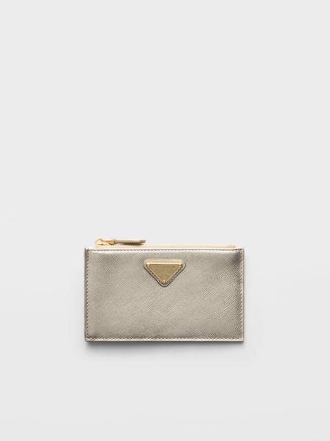 Saffiano leather card holder