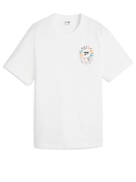 (WMNS) PUMA Youth Graphic T-shirt 'White' 626119-52