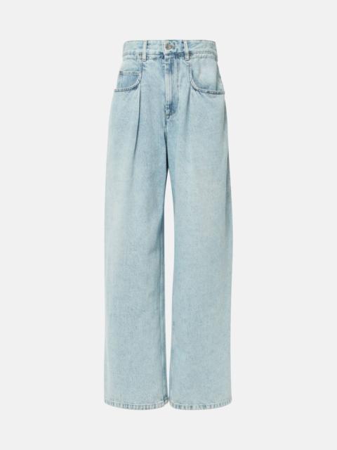 Rachelle mid-rise wide-leg jeans