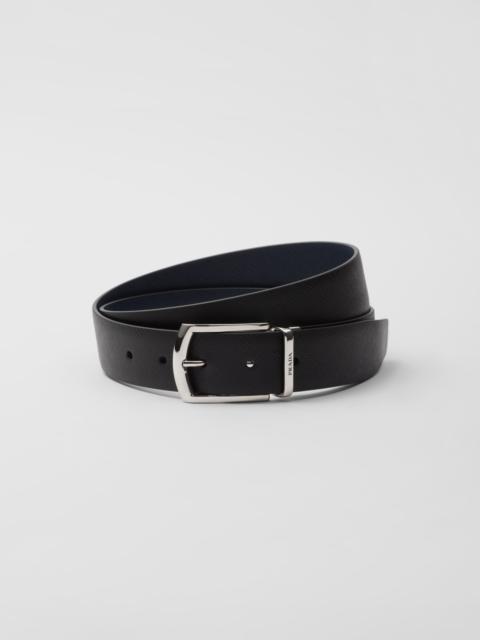 Reversible Saffiano leather belt