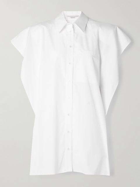 Oversized Organic Cotton-poplin Mini Shirt Dress