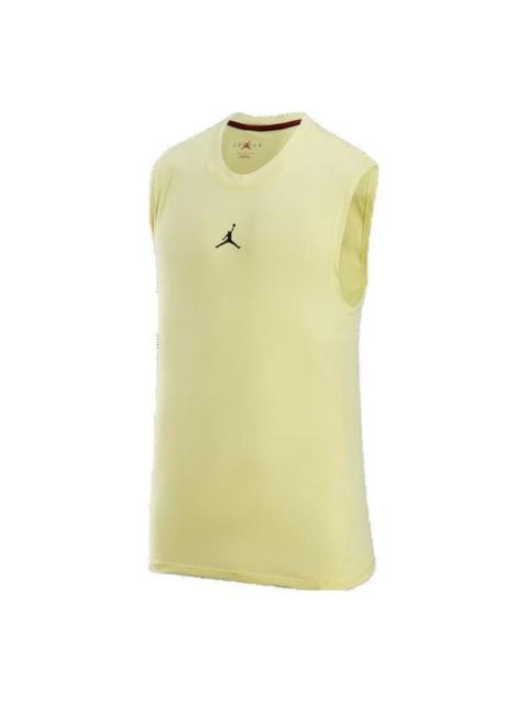 Air Jordan Casual Breathable Sports Vest 'Yellow' DM1828-706
