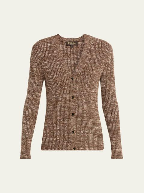 Banff V-Neck Cashmere Rib Cardigan