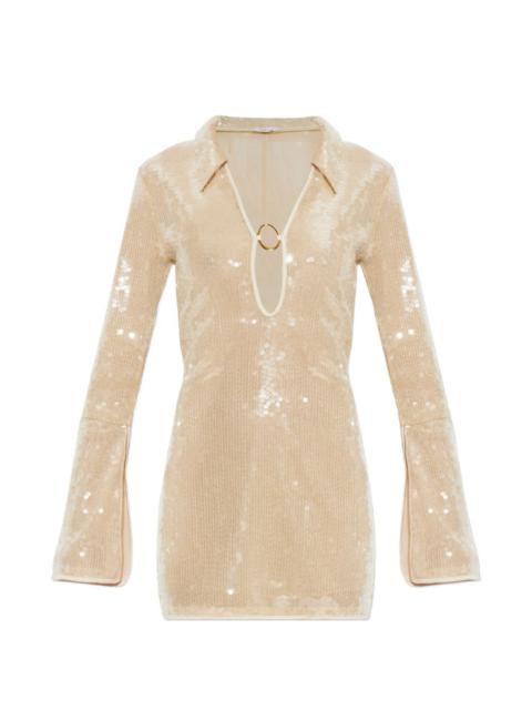 sequined mini dress