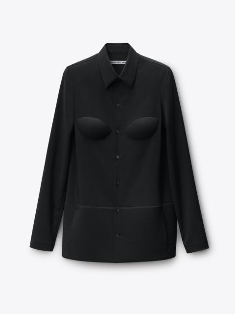 Foam Hem Shirt Dress