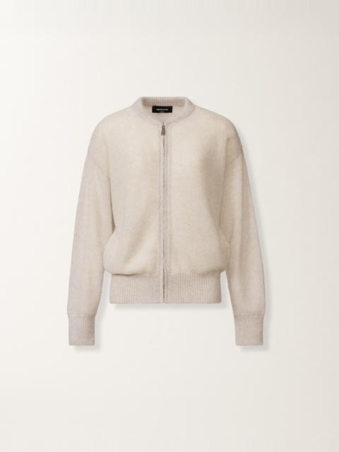 Mohair bomber with sequins