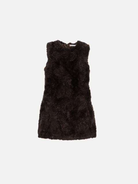 Faux fur dress - Brown