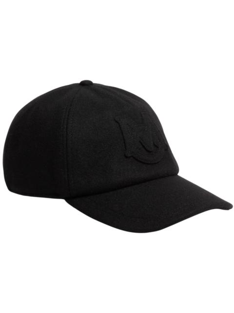Moncler Logo-Embroidered Cap Black