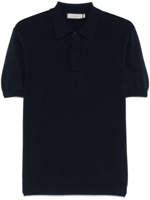 knitted polo shirt