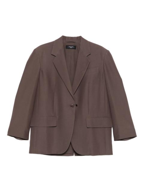 single-button dropped-shoulder blazer