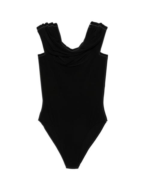 draped bodysuit