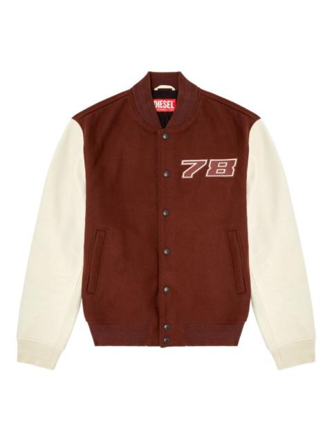 wool-blend varsity jacket