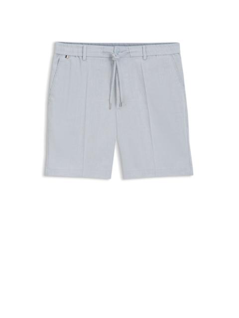 LINEN-BLEND SHORTS IN A MODERN FIT