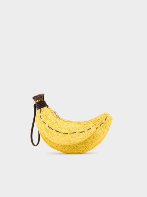 Banana Bunch Wristlet In Yellow
