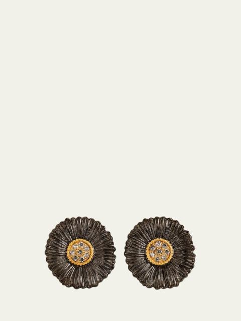 18k White Gold Ramage Earrings With Diamonds