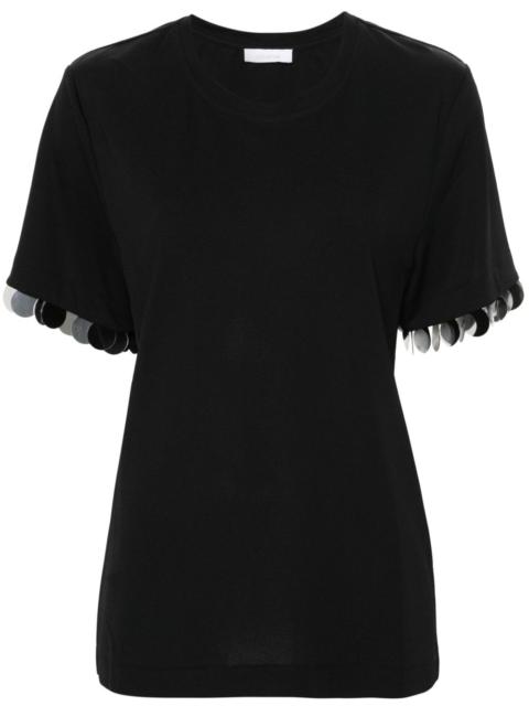 sequin-detail T-shirt