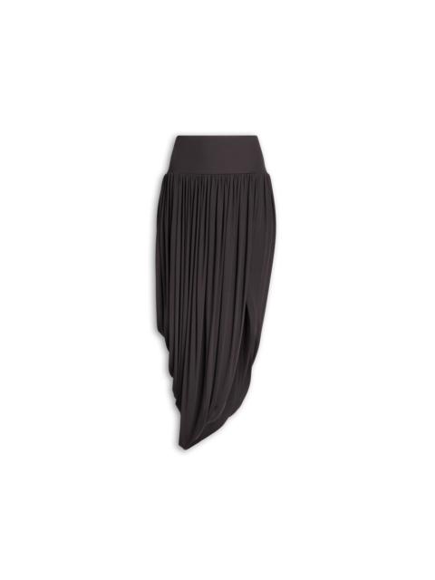 TWISTED FLUID JERSEY SKIRT