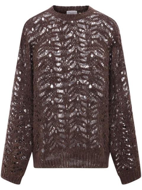 sequin-embellished sweater