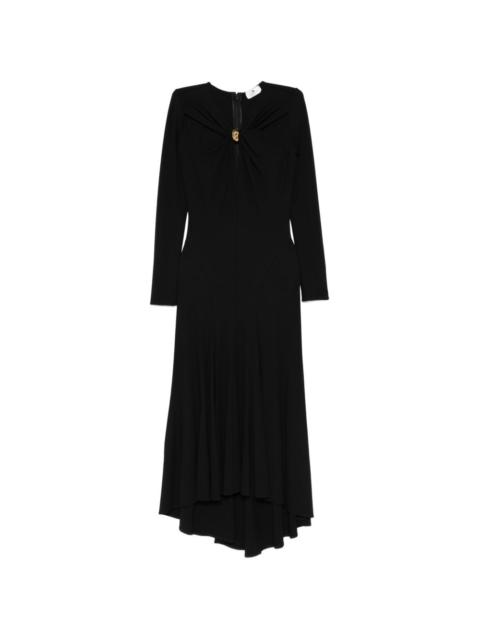 long-sleeve midi dress