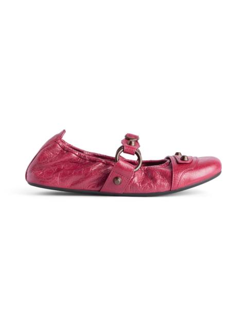Women's City Ballerina in Framboise