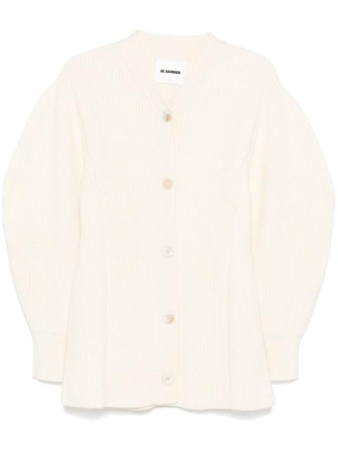 ribbed-knit cardigan