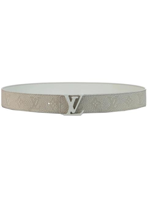 Louis Vuitton LV Shape MNG Climbing 40MM Reversible Belt White