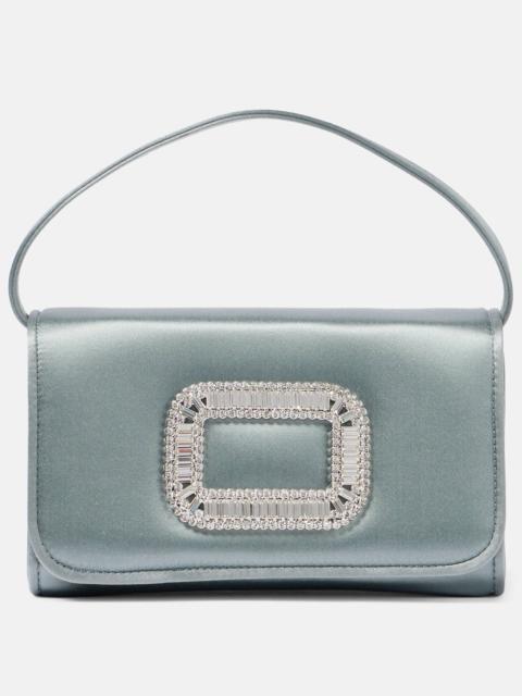 Pilgrim Micro satin clutch