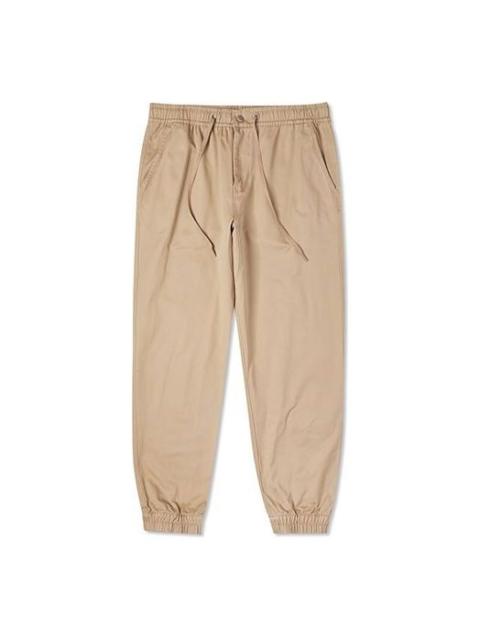 Men's Converse Solid Color Bundle Feet Sports Pants/Trousers/Joggers Khaki 10023502-A03
