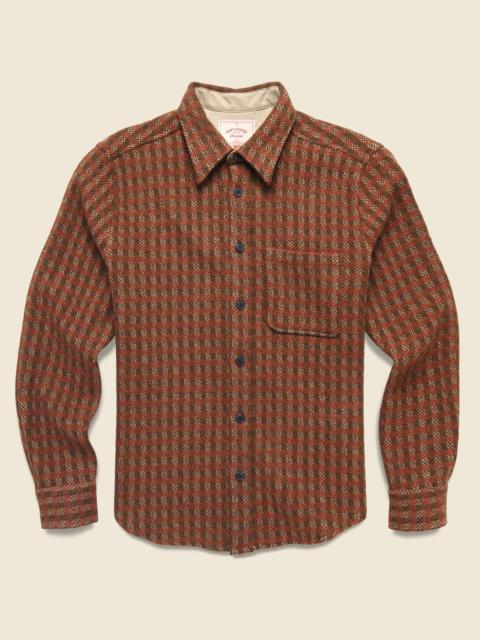 Merino Tweed Overshirt - Brown
