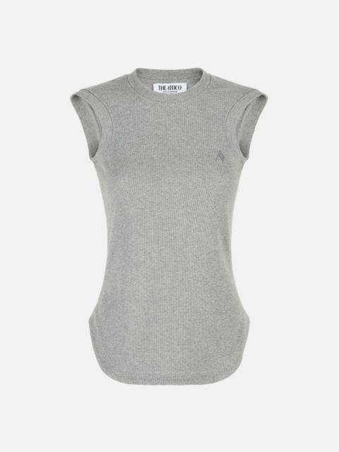 ''REESE'' MELANGE GREY TANK TOP