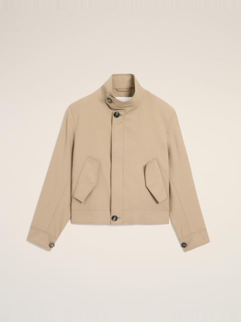 BEIGE NEW WOOL HARRINGTON JACKET