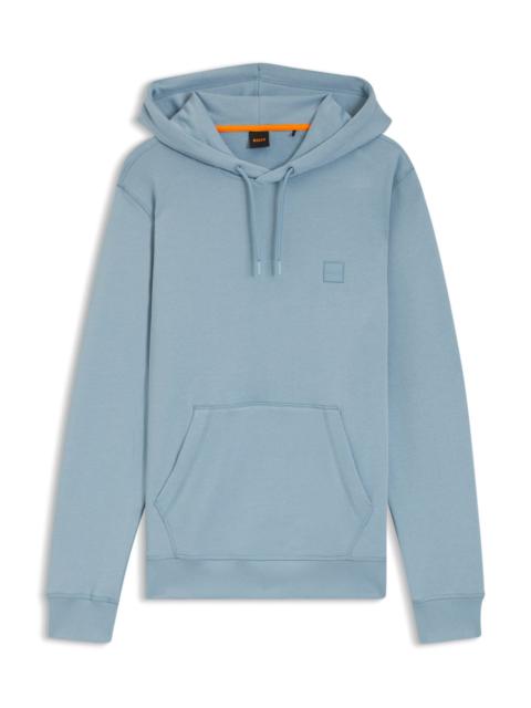 LOGO-PATCH HOODIE IN COTTON TERRY