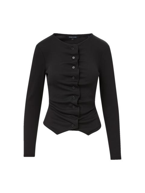 JASMINAH BUTTON-FRONT TOP