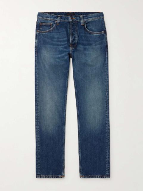 Solid Ollie Slim-Fit Straight-Leg Jeans