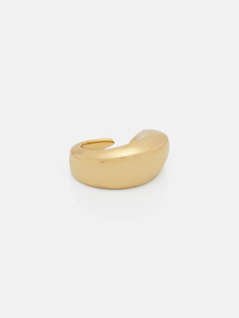 Prisma gold-plated sterling silver ring