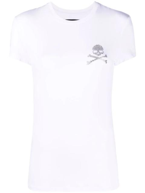 rhinestone-skull T-shirt