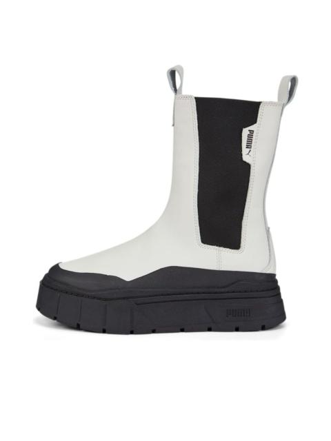 (WMNS) PUMA Mayze Stack Chelsea Boots 'Vaporous Grey Black' 386272-01