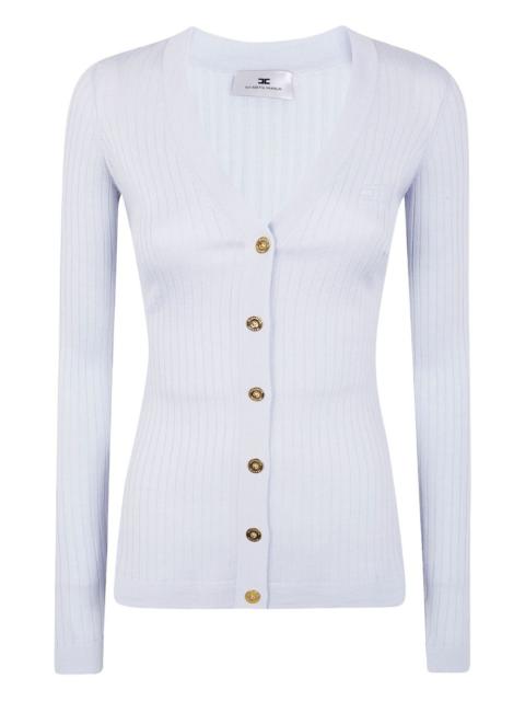 ribbed button cardigan