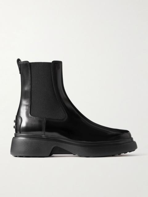 Gomma leather Chelsea boots Black