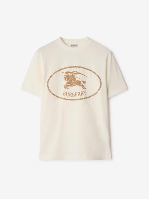 Knight Stamp Cotton T-shirt