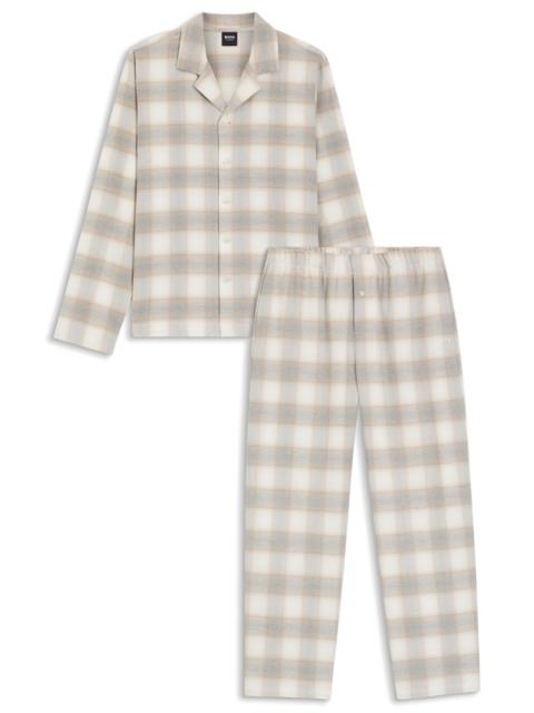 VICHY-CHECK PYJAMA SET IN COTTON FLANNEL