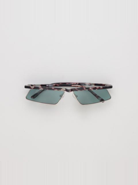 Aria Cat Eye Sunglasses in Silver