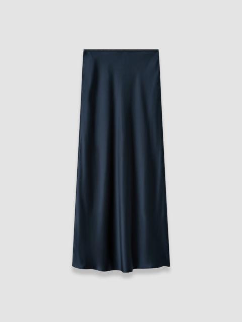 Isaak Long Silk Satin Skirt