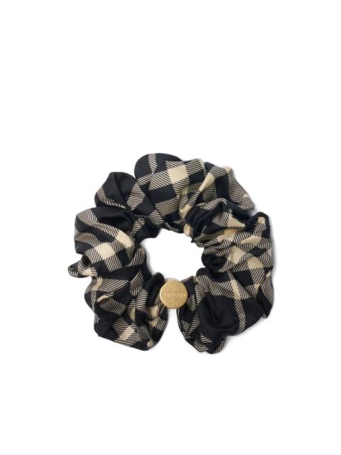 checked scrunchie