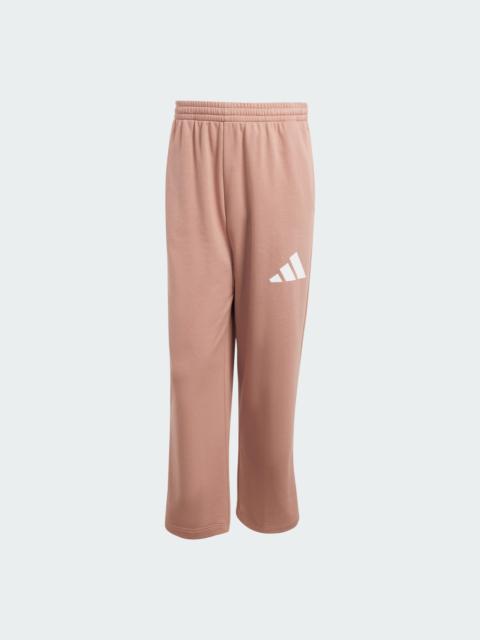 Essentials Wide Leg 3 Bar Logo Pants